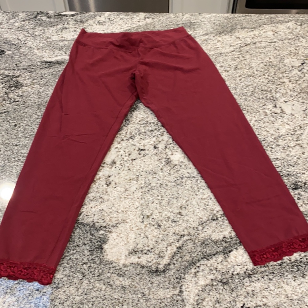 Juicy Couture Lace Bottom Leggings